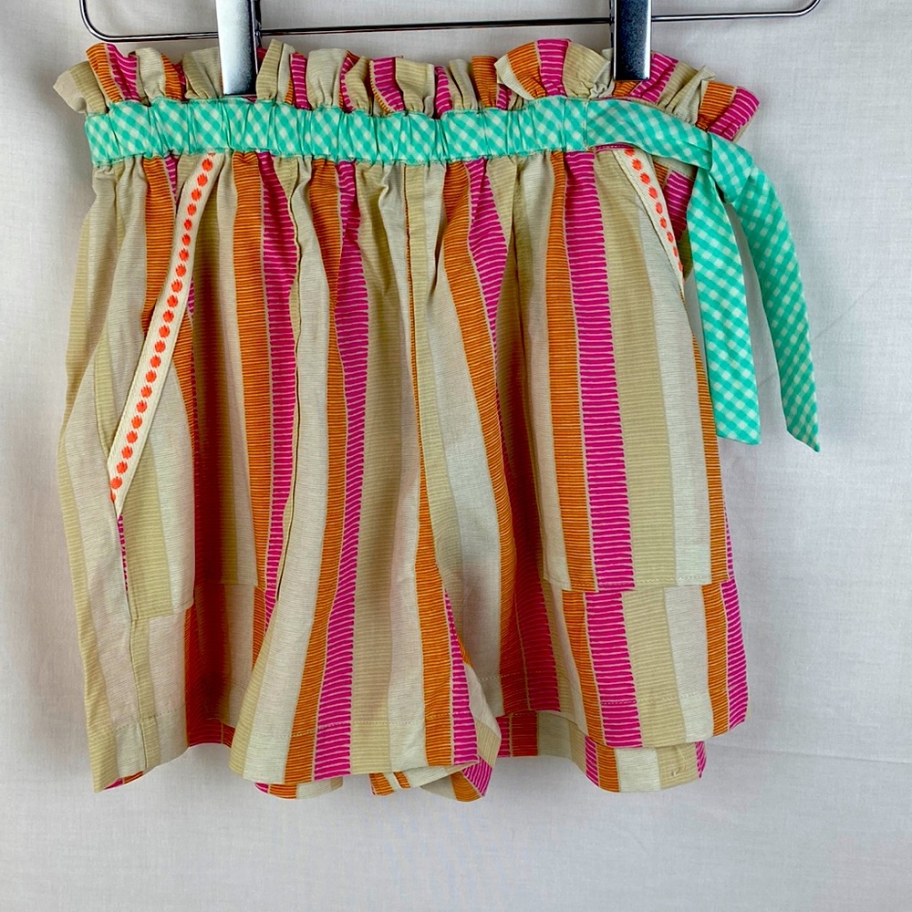 NWT Matilda Jane She Sells Seashells Short. Girl Sz 12 Front Pockets Striped NEW